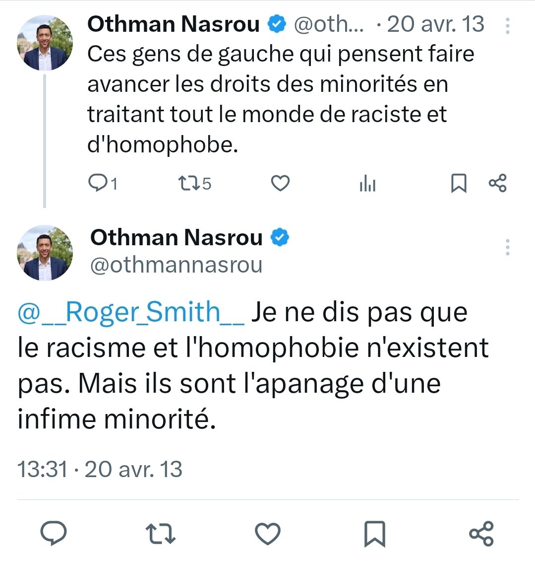 lecoindeslgbt's tweet photo. Othman Nasrou, notre nouveau ministre chargé de la lutte contre les discriminations, pense que le racisme et l'homophobie sont "l'apanage d'une infime minorité". Une "infime minorité" pourtant très bien représentée dans le gouvernement dont il fait partie. https://t.co/fNBKPNgp59