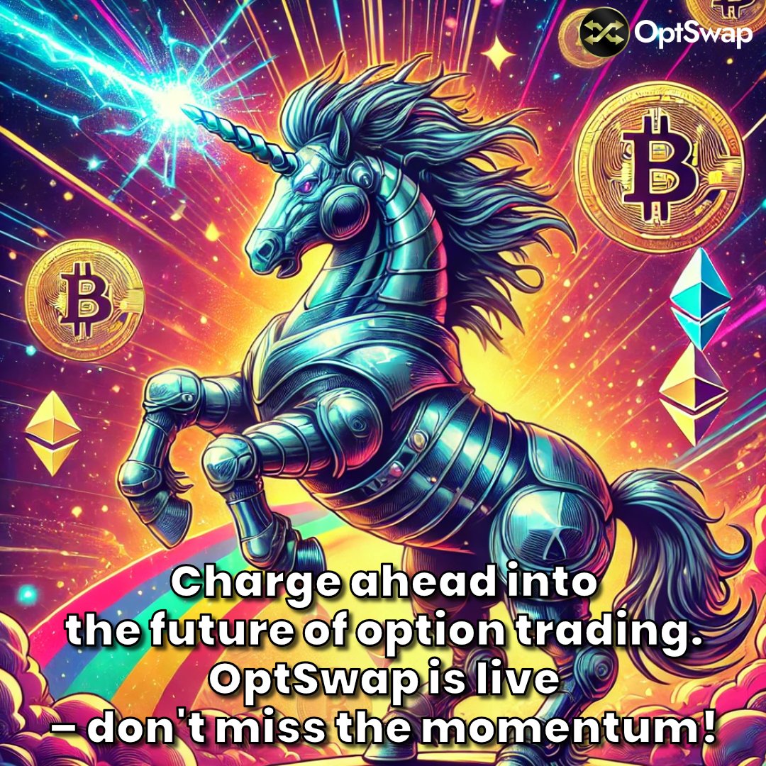 OptSwap's tweet image. Smash the old, embrace the new. OptSwap is here to redefine the way you trade options. Step into the future of finance with us and take your trading strategy to the next level! 💪

#optswap #FinanceRevolution #DecentralizedOptions #CryptoInnovation #Blockchain #EthereumNFT…