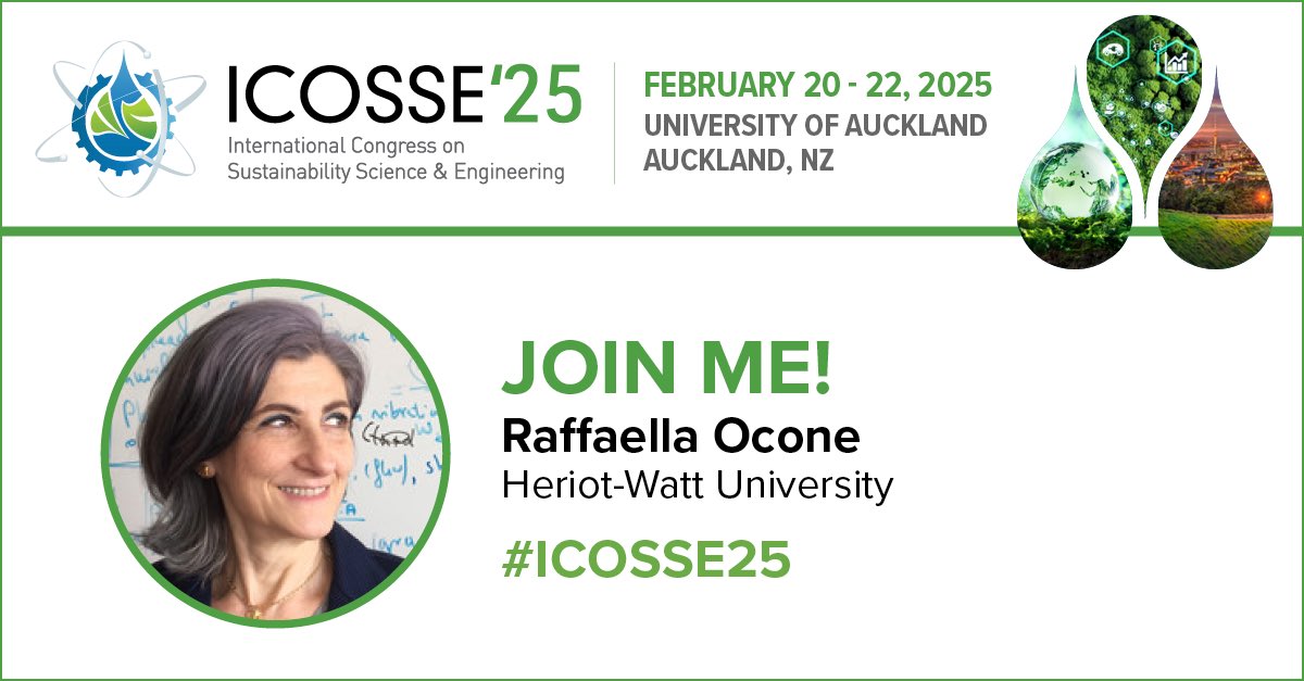 Join me at ICOSSE 2025 in Auckland, New Zealand! Explore cutting-edge innovations in decarbonization, renewable energy, sustainable agriculture, and more.

#ICOSSE2025 #IfS #universityofauckland #sustainability #decarbonization #hydrogensafety #energy 

lnkd.in/dgX8QHvd