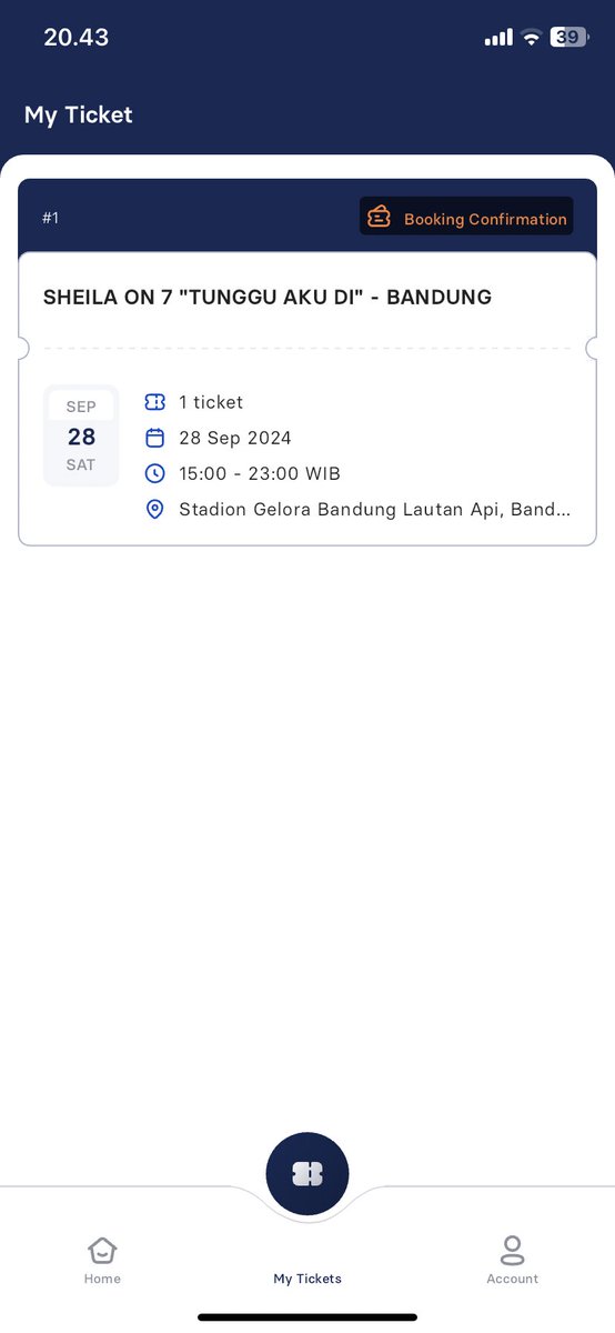 justforfoonn's tweet photo. ‼️WTS tiket Sheila on 7 / So7 "TUNGGU AKU DI"
BANDUNG‼️
3 tiket FESTIVAL
900/tiket nego
Ambil >1 bisa lebih murah
TRUSTED✌🏻
Data pribadi, dijual karena gajadi ke bdg (tbtb pengangguran🙃)
#sheilaon7 #wts #wtb #tungguakudibandung https://t.co/qf92mpX8QN