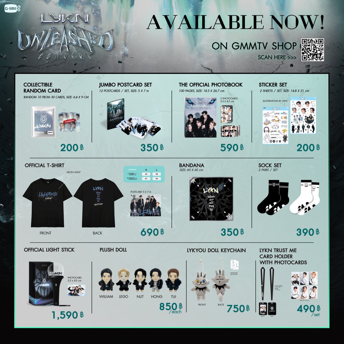 AVAILABLE NOW! LYKN UNLEASHED CONCERT OFFICIAL MERCHANDISE ON