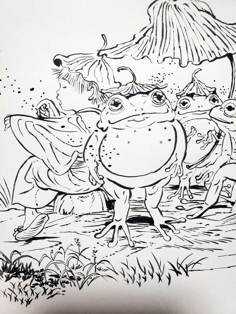 かえるとこども 