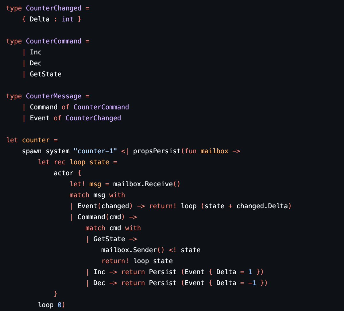🚀Master Functional Persistence &amp; CQRS WITHOUT ORMs using Akkling! 

🔥 Join my immersive 20-hour F# CQRS Workshop to build lightning-fast, scalable systems with idiomatic functional patterns.

🔑 Learn to handle concurrency properly—no more pessimistic or optimistic locks!

⏰