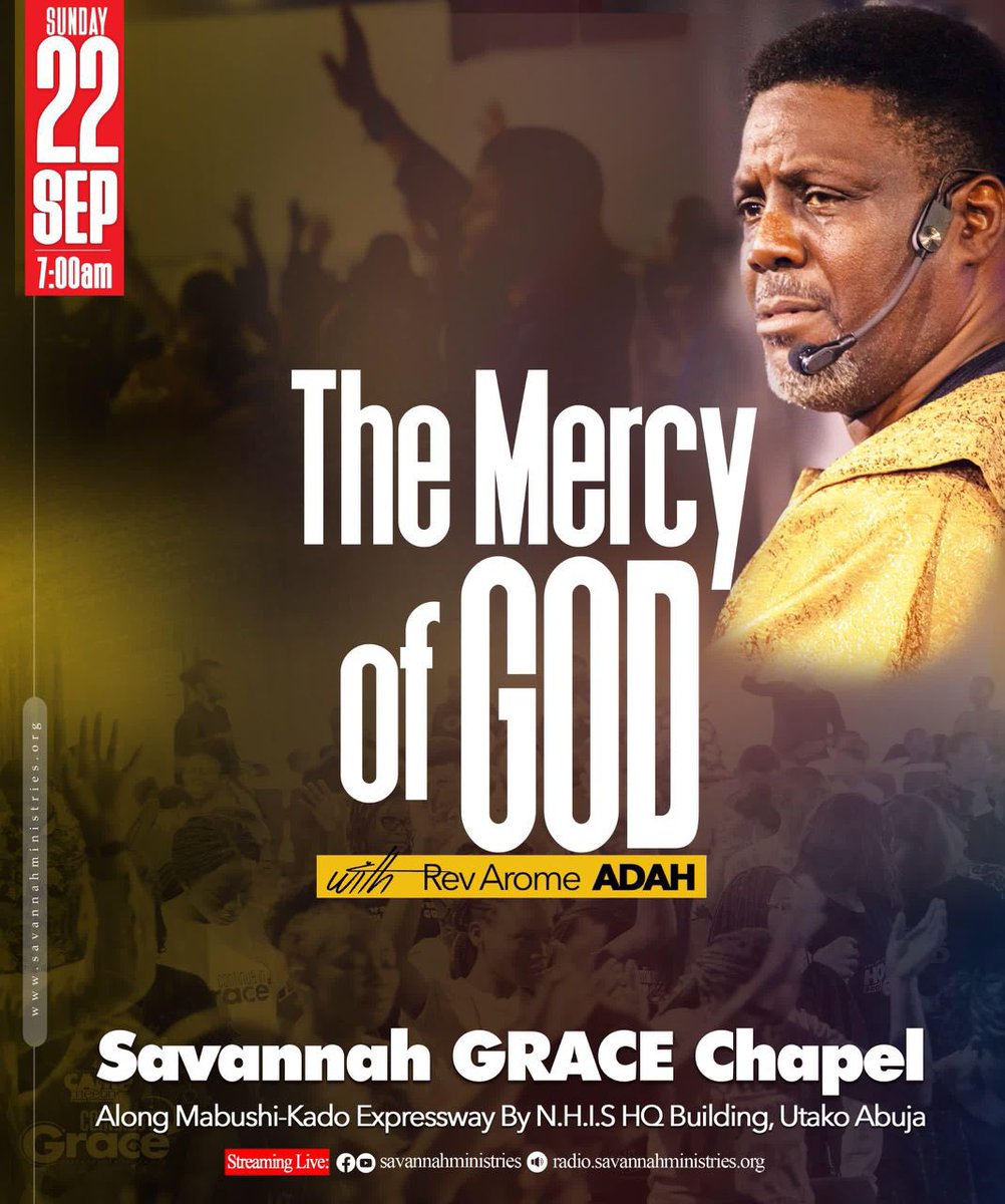 Savannah Ministries (@savannahmins) on Twitter photo Welcome to Church! Rev <a href="/AromeAdah/">rev. Arome Adah</a> speaks on The Mercy of God today in #SGCAbuja. Join the service live online: youtube.com/live/urqDnkH2p… Welcome to Church! Rev <a href="/AromeAdah/">rev. Arome Adah</a> speaks on The Mercy of God today in #SGCAbuja. Join the service live online: youtube.com/live/urqDnkH2p…