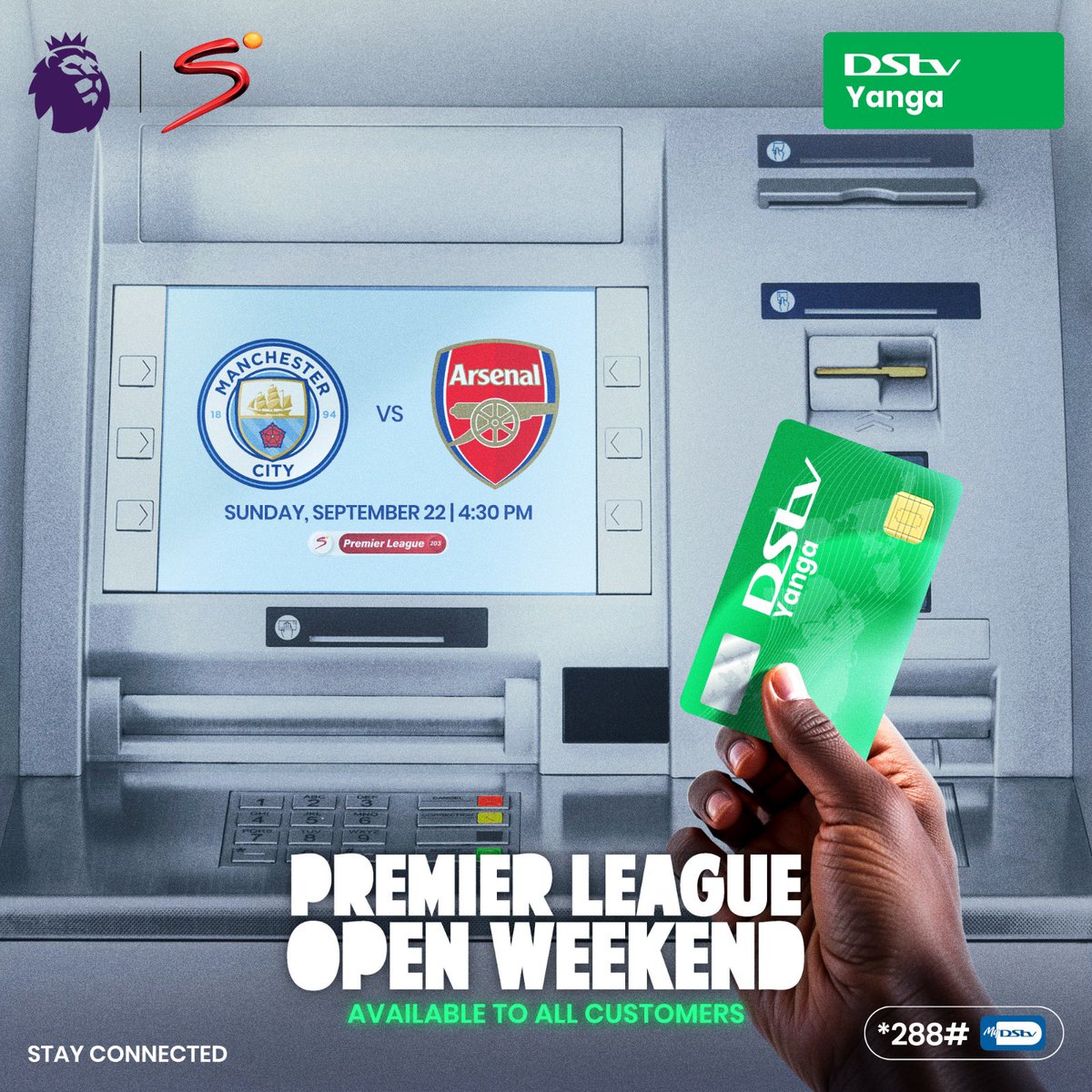 Tunnykvng's tweet image. ICYMI. You can watch Arsenal v Man City LIVE on DStv Yanga. Reconnect now and enjoy all the action.
#DStvOpenWeekend #MCIARS #PL