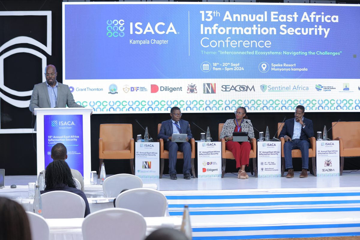 ISACA Kampala Chapter (@isacakampala) on Twitter photo EVENT MOMENT: CAE & CISO Panel Discussion🔍
The CAE & CISO Panel was an insightful session moderated by Bernard Wanyama, featuring experts like Diana Agaba Tukundane, Arnold Mangeni, and Martin Karungi. 💼🔐
The panel explored real-world challenges, the balance between Audit EVENT MOMENT: CAE & CISO Panel Discussion🔍
The CAE & CISO Panel was an insightful session moderated by Bernard Wanyama, featuring experts like Diana Agaba Tukundane, Arnold Mangeni, and Martin Karungi. 💼🔐
The panel explored real-world challenges, the balance between Audit