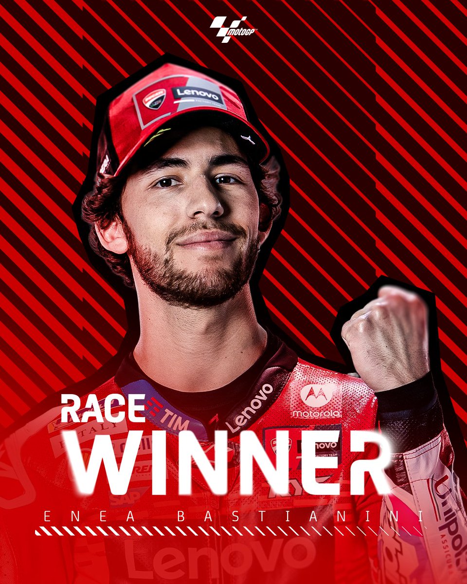 MotoGP™🏁 (@motogp) on Twitter photo Home glory for the Beast! 😎
@bestia23 steals the show in the last lap and takes <a href="/ducaticorse/">Ducati Corse</a>'s 100th premier class victory! 🏆
#EmiliaRomagnaGP🏁 Home glory for the Beast! 😎
@bestia23 steals the show in the last lap and takes <a href="/ducaticorse/">Ducati Corse</a>'s 100th premier class victory! 🏆
#EmiliaRomagnaGP🏁