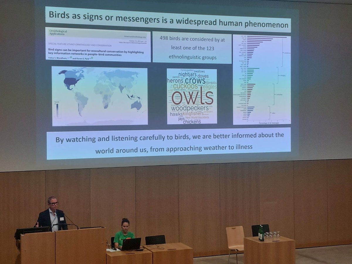 AlfonsoMarzal's tweet photo. Very honoured as plenary speaker at the 157th Ornithological Conference of @DOrnitholGes. Look at the birds, look for your health! Excellent contributions on #OneHealth and bird conservation from many collegues. Thanks to @NHM_Wien for the memorable Congress Dinner at the museum https://t.co/W3HyDoIuj9