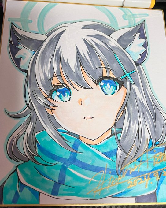 明日のイベント用の色紙その1
シロコ
#メモルミ #ブルアカ #ブルーアーカイブ #BlueArchive 