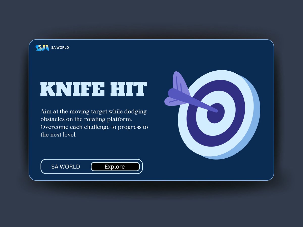 femoraski's tweet photo. Take part in the Game Knife Hit🔪🗡️
By playing "Knife Hit" on the @SAWorld_io gaming platform
which is accessible via PlayCiti.
Try your abilities as you try to strike targets, avoid obstacles, and complete levels.🔪🗡️
#PlayToEarn #KnifeHit #Gaming #SAWorld #Web3Gaming https://t.co/zY8RalDs0A