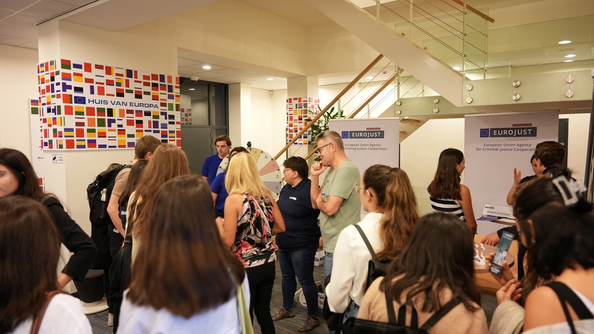 Eurojust (@eurojust) on Twitter photo 🇪🇺 We're ready for visitors to the <a href="/justpeacedh/">Just Peace - Den Haag</a> Open Day!
⚖️ Stop by the House of Europe and hear from the prosecutors tackling organised crime across Europe and getting #JusticeDone.
📍 Korte Vijverberg, The Hague
<a href="/EUinNL/">Europese Commissie in Nederland</a> <a href="/HumanityHub/">The Hague Humanity Hub</a> 🇪🇺 We're ready for visitors to the <a href="/justpeacedh/">Just Peace - Den Haag</a> Open Day!
⚖️ Stop by the House of Europe and hear from the prosecutors tackling organised crime across Europe and getting #JusticeDone.
📍 Korte Vijverberg, The Hague
<a href="/EUinNL/">Europese Commissie in Nederland</a> <a href="/HumanityHub/">The Hague Humanity Hub</a>