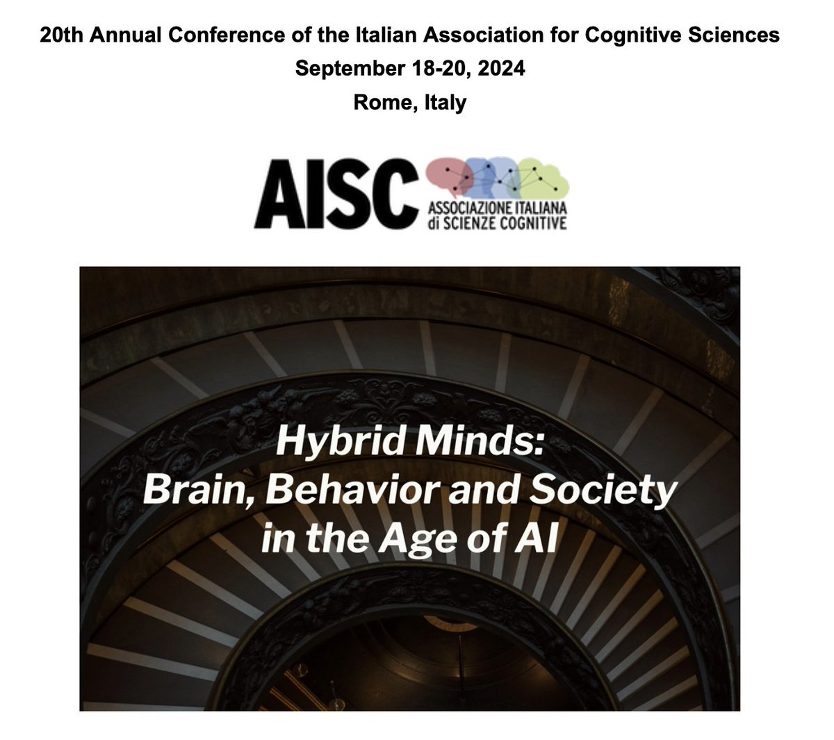 CognitiveFor's tweet image. Last week, at the XX #Conference of the Italian Ass. for #CognitiveScience #aisc2024, there were 2 works adopting the Minimal Cognitive Grid proposed by @antoniolieto in Cognitive Design for Artificial Minds. Discover more @ doi.org/10.4324/978131…

#minimalcognitivegrid #book