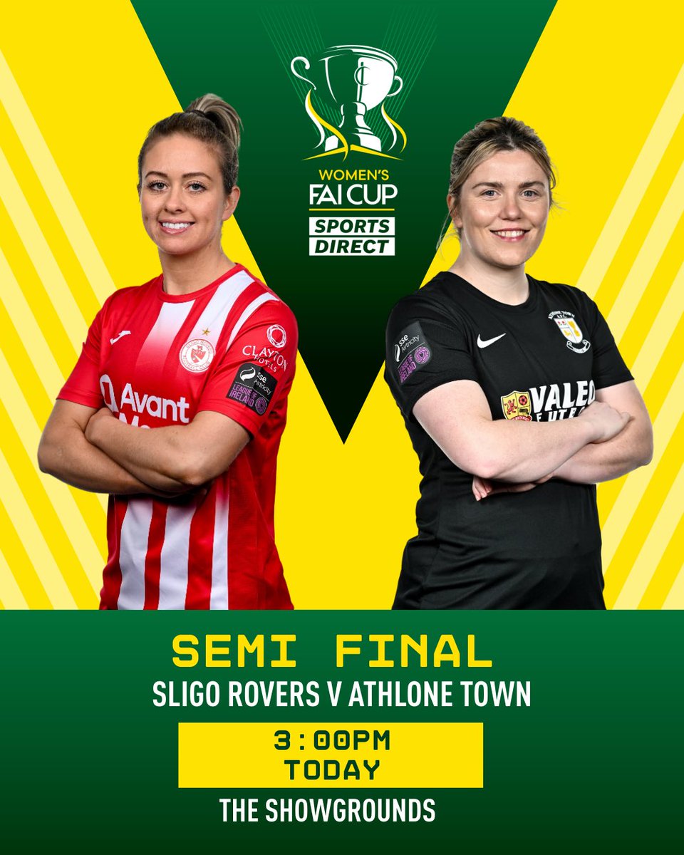 FAIreland's tweet photo. What a game we have today! ๐คฉ
Who will be joining Shelbourne in the Sports Direct Womenโs FAI Cup Final?
Get out to The Showgrounds or follow along on LOITV at 3pm โ๏ธ
#FAICup | #SLIATH https://t.co/AwN3nWenU2