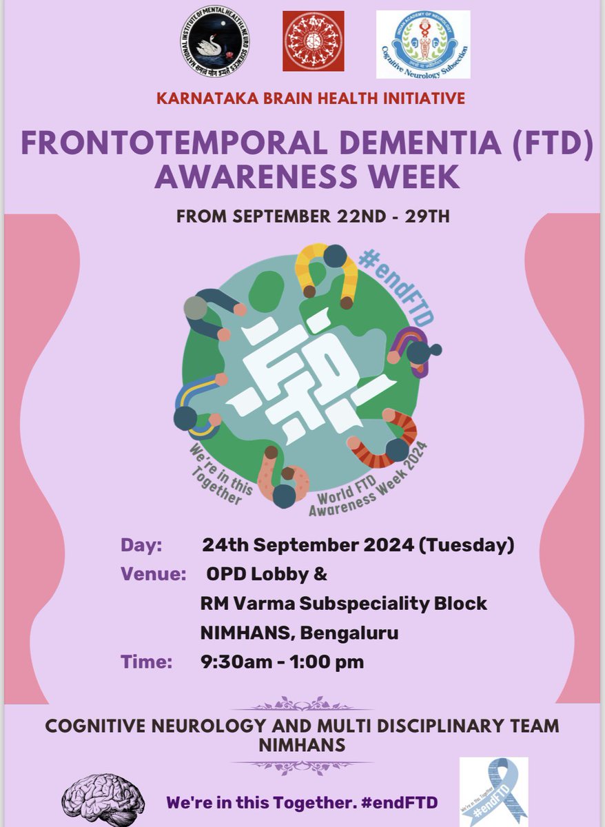 Suvarna Alladi (@alladi_suvarna) on Twitter photo Frontotemporal Dementia Awareness, Care and Research happening together Thanks to <a href="/isftd/">International Society for Frontotemporal Dementias</a> for invitation to share our work and Kudos to the amazing team and families <a href="/NIMHANS_BLR/">NIMHANS, Bengaluru</a> <a href="/Faheem240318/">Faheem Arshad</a> <a href="/KarnatakaBrain/">Karnataka Brain Health Initiative (KaBHI)</a> <a href="/ardsihyd/">ARDSI Hyderabad Deccan Chapter</a> <a href="/AFTDHope/">The AFTD</a> who make it all possible and continue our efforts Frontotemporal Dementia Awareness, Care and Research happening together Thanks to <a href="/isftd/">International Society for Frontotemporal Dementias</a> for invitation to share our work and Kudos to the amazing team and families <a href="/NIMHANS_BLR/">NIMHANS, Bengaluru</a> <a href="/Faheem240318/">Faheem Arshad</a> <a href="/KarnatakaBrain/">Karnataka Brain Health Initiative (KaBHI)</a> <a href="/ardsihyd/">ARDSI Hyderabad Deccan Chapter</a> <a href="/AFTDHope/">The AFTD</a> who make it all possible and continue our efforts