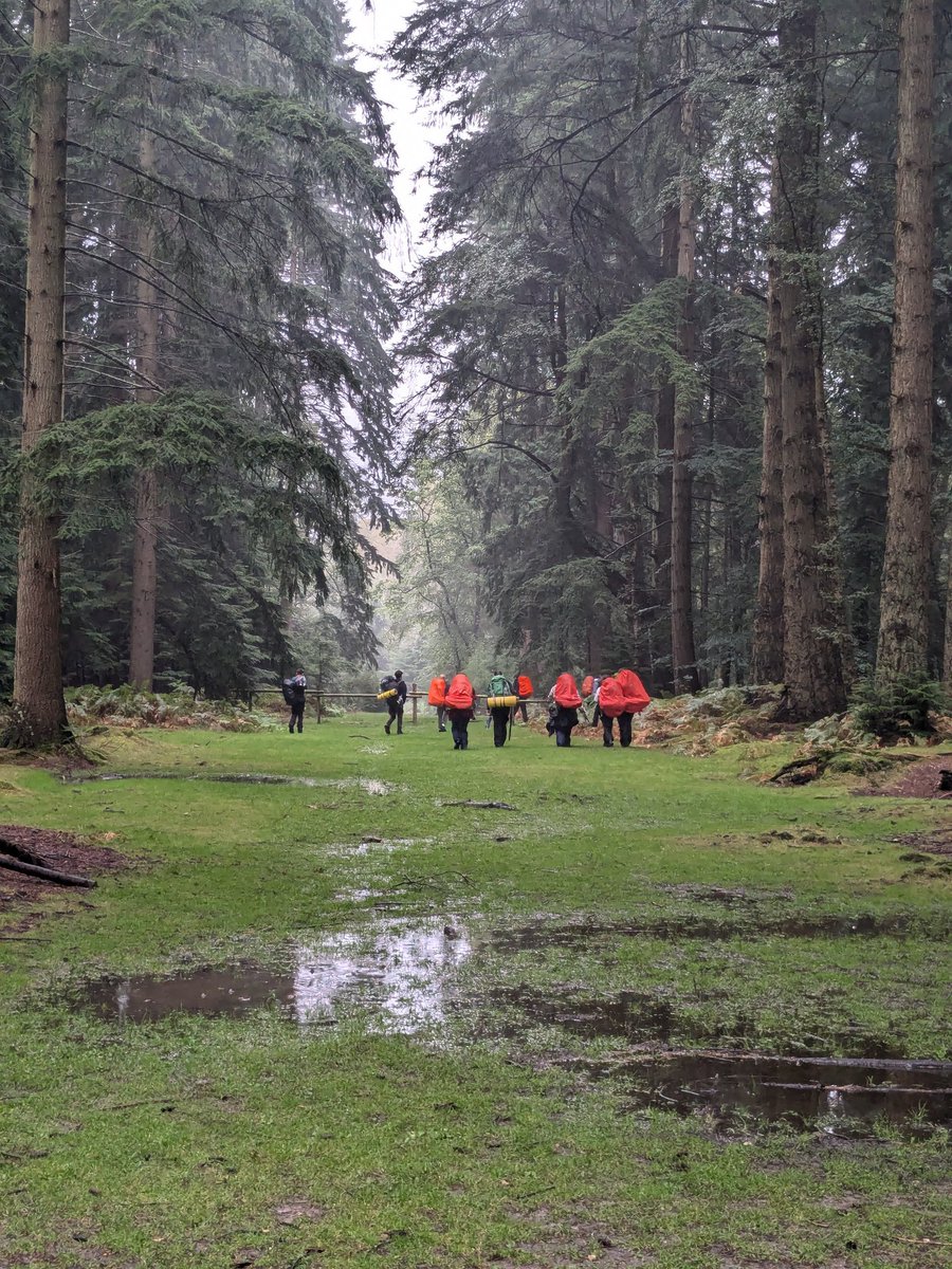 Misty morning on the second day of the bronze exped.