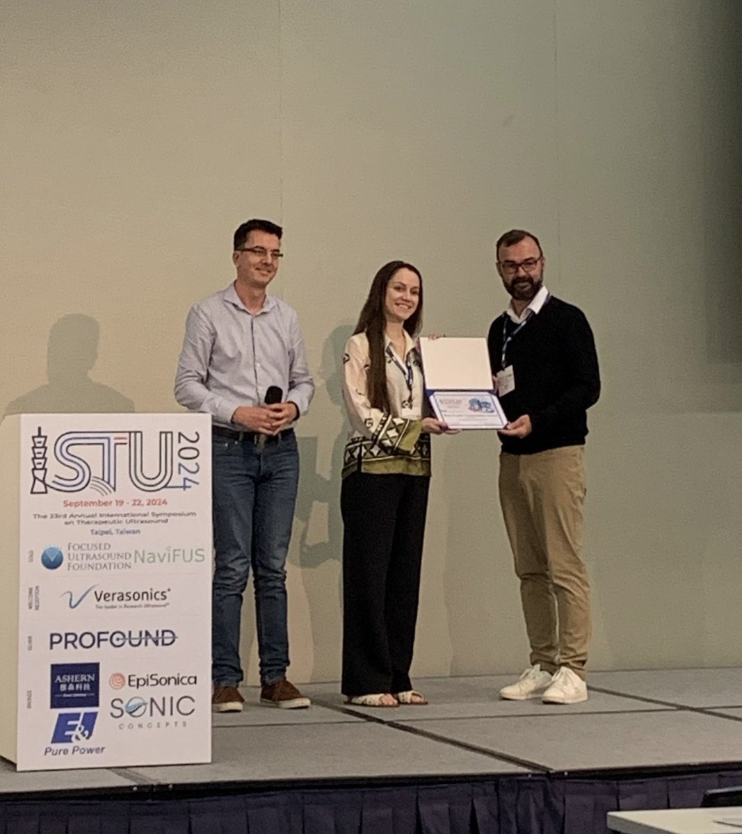 Dr Sophie Morse (@sophiemorse20) on Twitter photo So excited that this year’s Student Poster Award at the International Symposium on Therapeutic Ultrasound in Taipei was won by our group 😊 our Masters student Vanessa Drevenakova 😊 So proud! #ISTU2024 #FocusedUltrasound #microglia #MorseLab <a href="/ImperialBioeng/">Bioengineering</a> So excited that this year’s Student Poster Award at the International Symposium on Therapeutic Ultrasound in Taipei was won by our group 😊 our Masters student Vanessa Drevenakova 😊 So proud! #ISTU2024 #FocusedUltrasound #microglia #MorseLab <a href="/ImperialBioeng/">Bioengineering</a> 