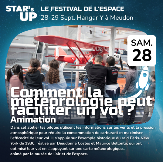 TristanDEQUAIRE's tweet photo. Tu fais quoi le 28/09 ? Le @MuseeAirEspace sera présent au festival #StarsUp !
https://t.co/sQBdM47WPQ
✈️🚀@starsupfestival https://t.co/e3AwJpoWMg