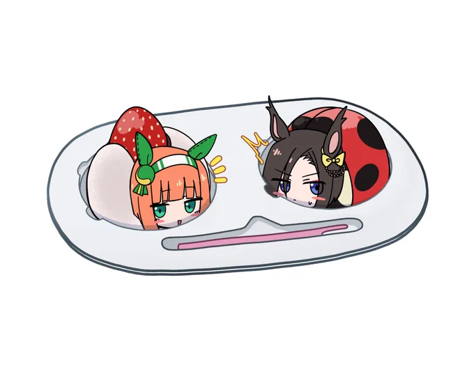 いちご大福とてんとう虫の妖精さん 