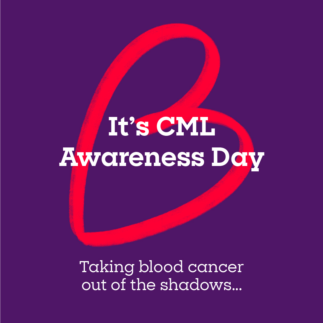 bloodcancer_uk's tweet photo. Today is #WorldCMLDay!

Did you know, in the UK, around 750 people are diagnosed with chronic myeloid leukaemia each year? 
It’s a chronic condition, and many people living with CML are able to keep it under control for many years with treatment.

https://t.co/XMcyWtP7Qm https://t.co/JrcEEeTkME