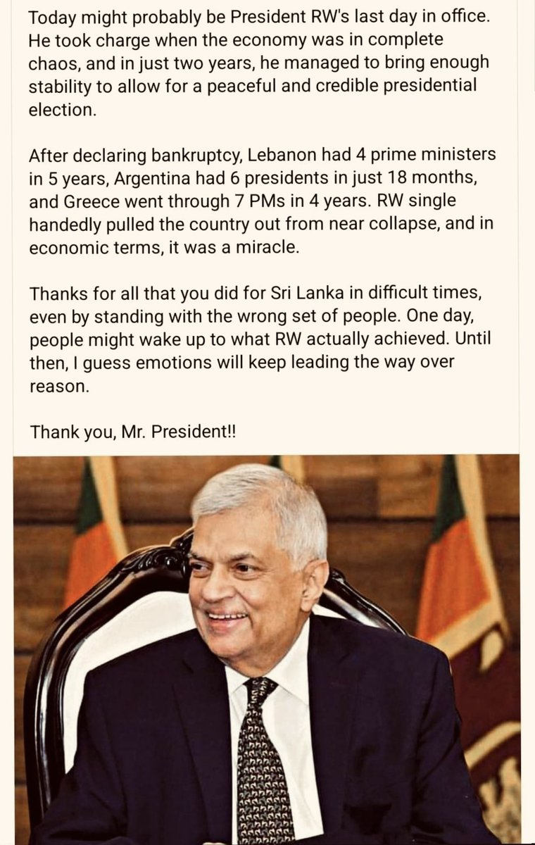 Shavindu_787_'s tweet photo. Thank You Mr President ❤️🇱🇰
@RW_SRILANKA https://t.co/QOwMqRqEnr