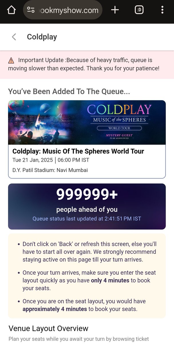 _Mitwa_'s tweet photo. @coldplay in #India should have been hosted at Narendra Modi cricket stadium at #Ahmedabad and not at @DYPatilStadium  looking at the capacities of both. 45000 vs 132000 🙅🏻‍♀️
Petition to move the concert to Narendra Modi Stadium!!!😫
#ColdplayMumbai 
#ColdplayGujarat
#Coldplayindia https://t.co/bmbc8Ltriz