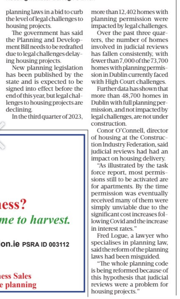 Good read here suggesting market forces rather than planning regs responsible for sluggish housing activity ⁦<a href="/FredPLogue/">Fred Logue PhD MIEMA CEnv</a>⁩ ⁦<a href="/killianwoods/">Killian Woods</a>⁩