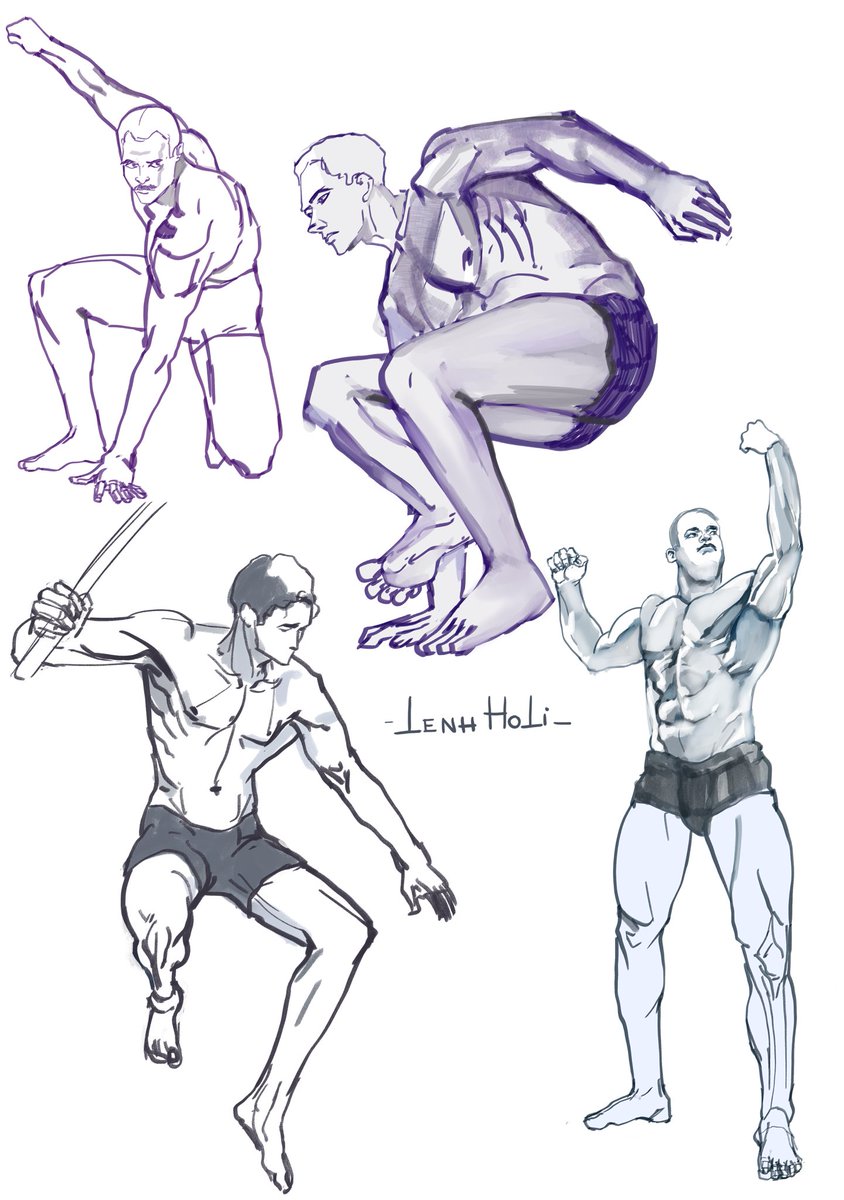 LenhHoli's tweet photo. Gestures drawing practice https://t.co/UL6sntSeby
