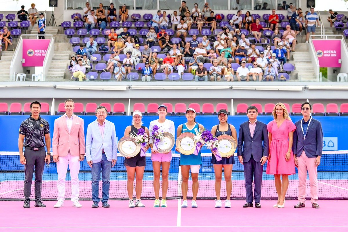 Anna Danilina &amp; Irina Khromacheva

2024 Thailand Open doubles champions! 🏆 🤩

#ThailandOpen