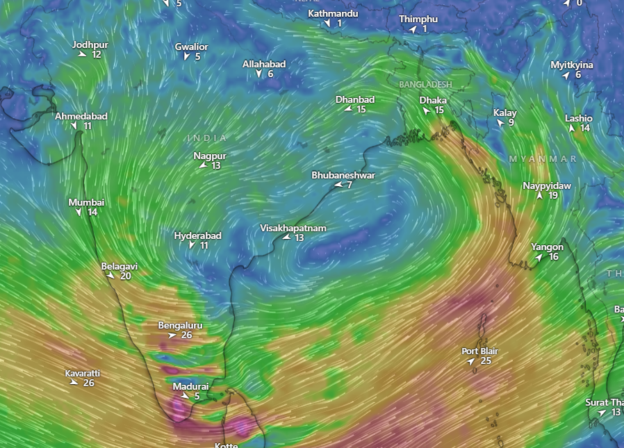 IndiaWeather13's tweet photo. #2
A low-pressure area is likely to form on 23rd September and move west-northwest, triggering thunderstorms in Maharashtra, Andhra Pradesh, Telangana, and Karnataka, with moderate to heavy rains expected in South Konkan.

#WeatherUpdate #IndiaRains #Thunderstorms #LowPressure #MaharashtraRains #SouthKonkan #AndhraPradesh #Telangana #KarnatakaRains #Monsoon2024