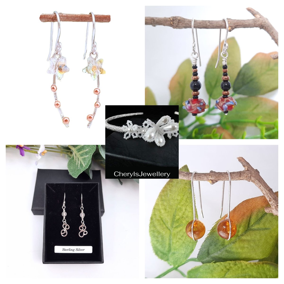 I have a bit if a 'thing' for earrings and this is a selection from the talented <a href="/Cheryls_Jewels/">CherylsJewellery - Cheryl Jenkins</a> from her <a href="/buyindieuk/">buyindie</a> place.  Take a look at her other beautiful jewellery
buyindie.co.uk/store/cherylsj…
#CGArtisans #earrings #UKGiftAM #shopindie