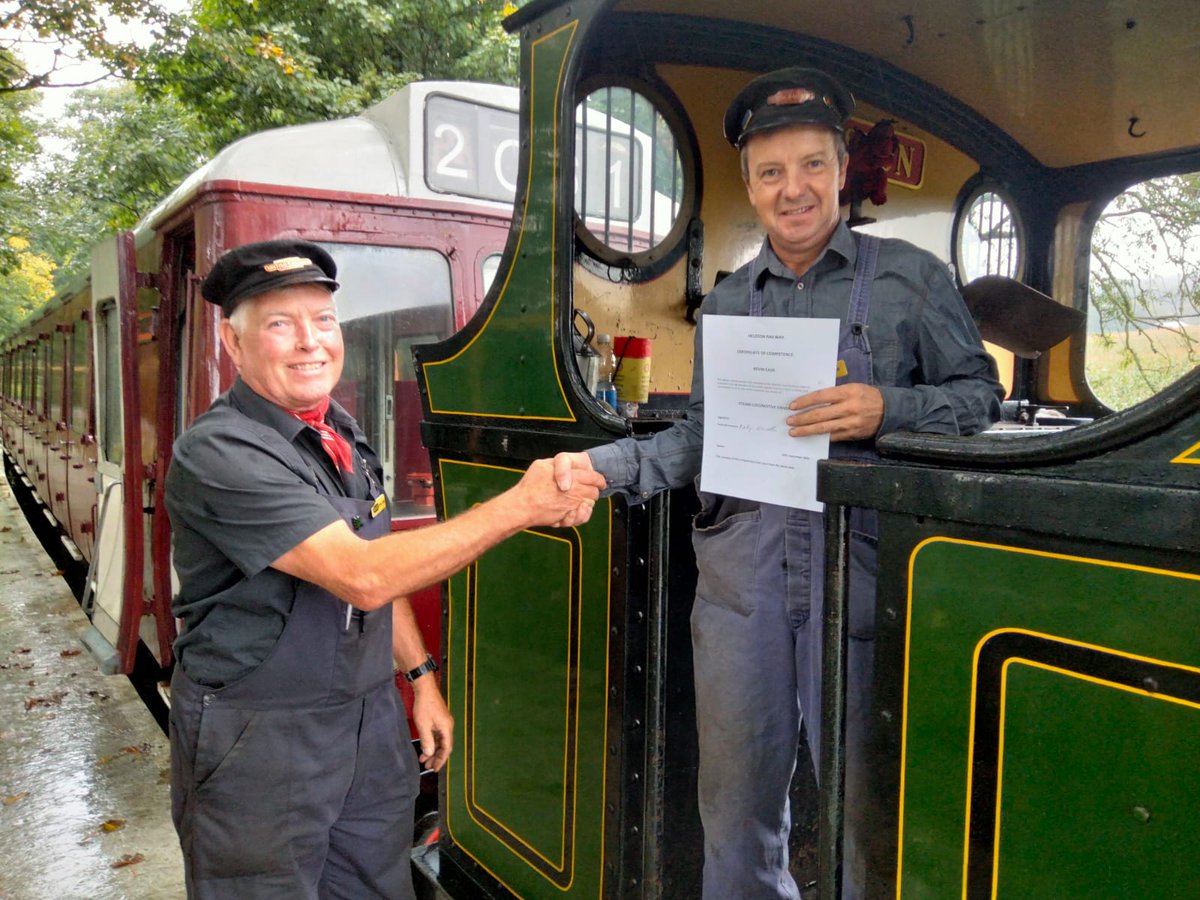 We are running our Steam service today, riven by Kev, our newly qualified driver. The next train is at 1130, then 1300, 1400 and 1500. No need to book. Just turn up and buy your tickets in the shop. Please Like and Repost.