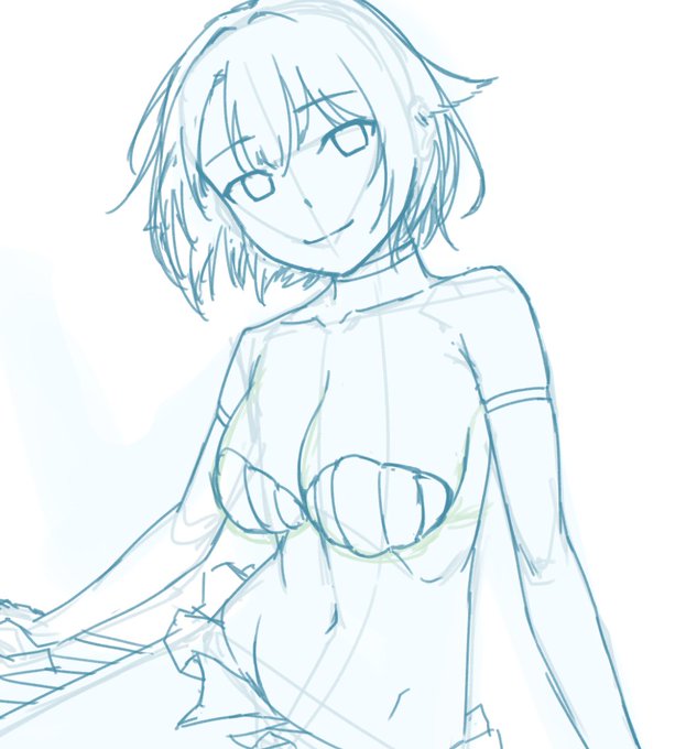 新しいブラシを試しつつ絵柄の矯正──── 