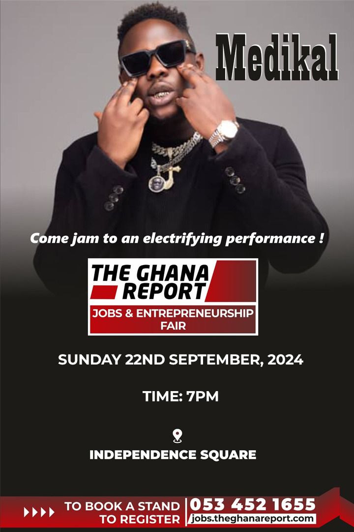 He is representing live tonight inside the Independence Square to entertain you. You need to be there. 
#GhanaJobsFair
#YouthEntrepreneurship2024