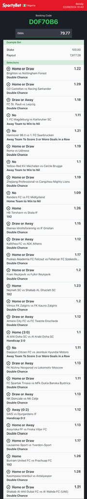 SteadyWin01's tweet photo. 💥 640478E - 700 ODDS 

💥 D0F70B6 - 80 ODDS 

@Ekitipikin @LouieDi13 @Davidspredict @mrbayoa1  @sportingking365 @Brarena47 @Queenofodds1 https://t.co/wa1pcGJSXL