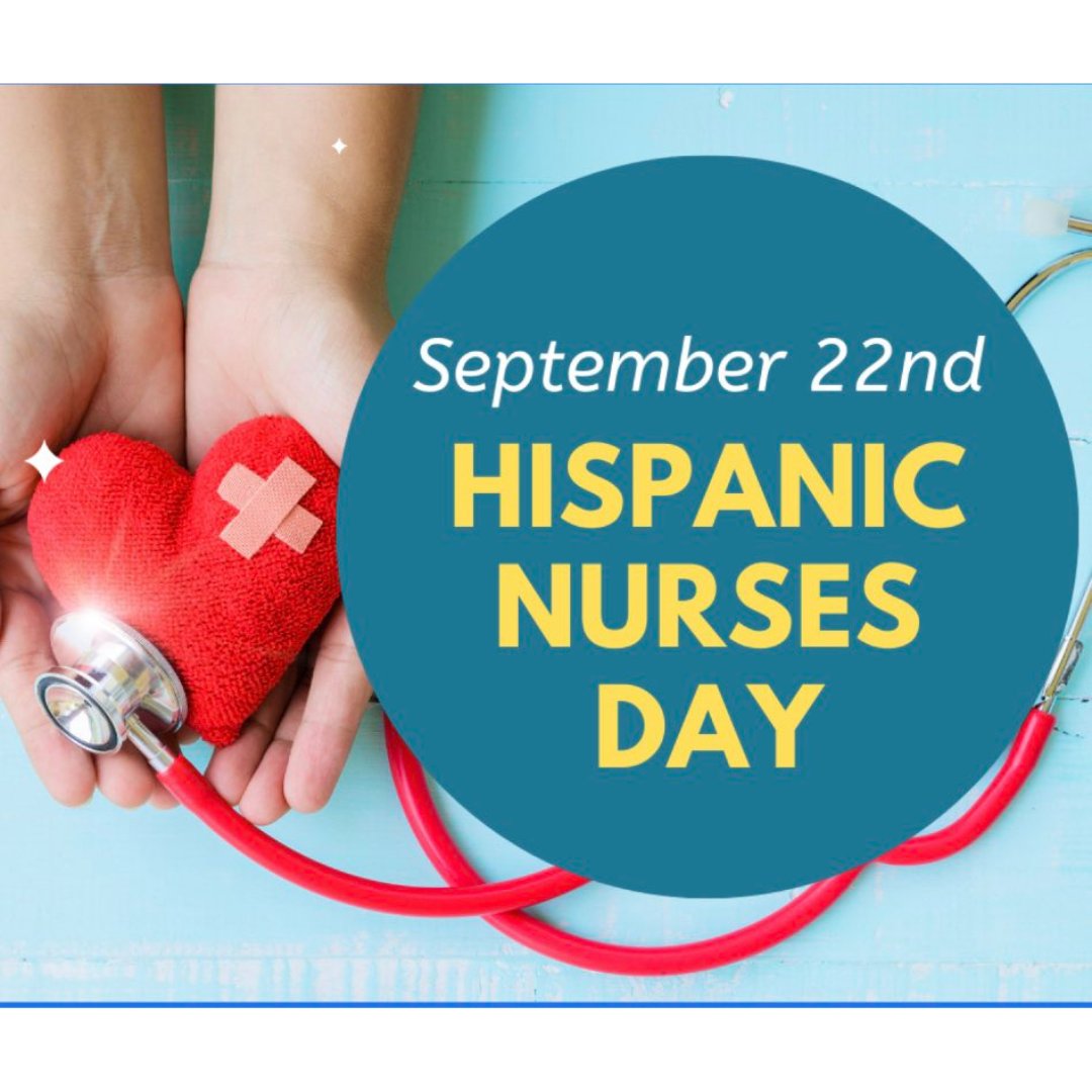 DonnaCardilloRN's tweet photo. Happy Hispanic Nurses Day! #hispanicnursesday #latinonurses #nurse #NurseTwitter #NAHN @nahnnursing https://t.co/w94B9NpjqD