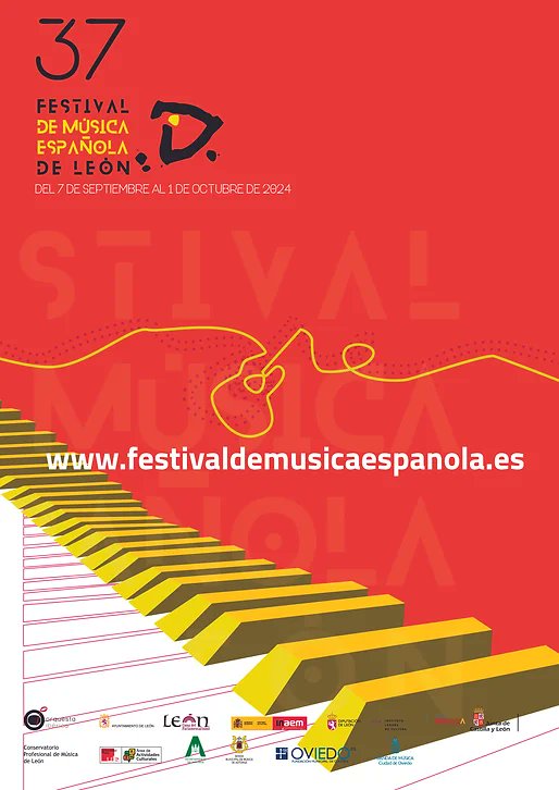 37 Festival de Música Española.
León, del 7 de septiembre al 1 de octubre
festivaldemusicaespanola.es
<a href="/FestMusicEsp/">Festival Música Española</a>