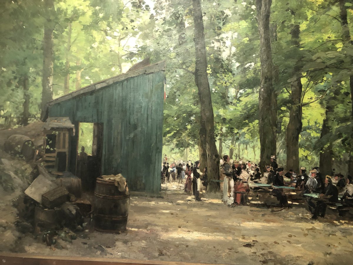 J’ai raté la murder party du musée de Meudon mais pas la visite guidée sur Constant Pape, peintre local qui nous a laissé des tableaux de #Meudon au début du XX e siècle
