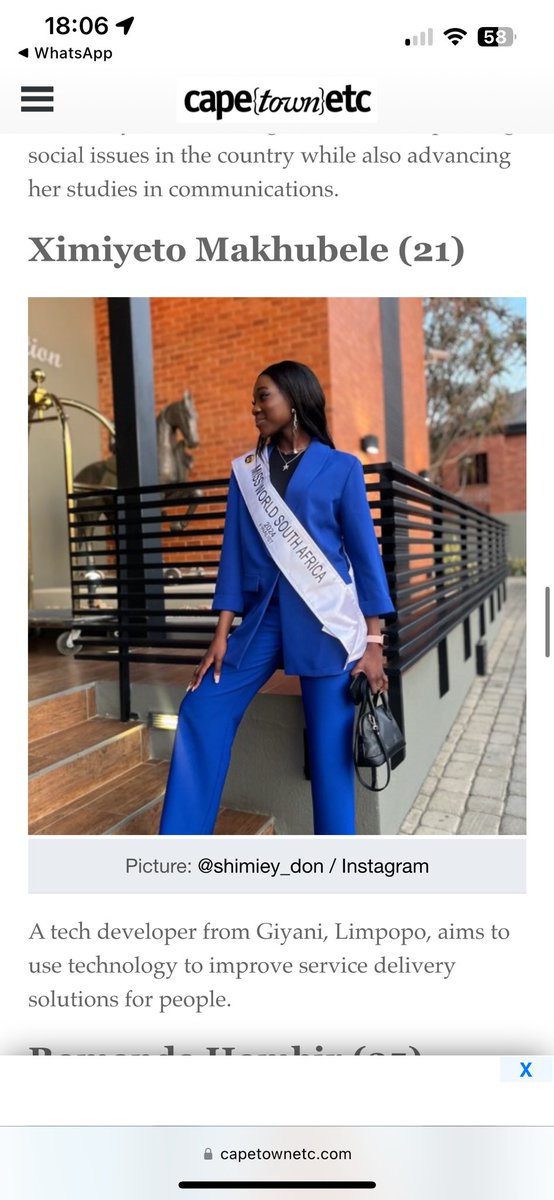 ShimieyM's tweet photo. Only few days left till the finale night 

This journey has been amazing 🙏

See y’all on the 5th of October in Sun City Superbowl or you can watch @SABC3 

To support me follow the link below 

https://t.co/4rJbHOx5Ap

#Ximiyeto4mwsa #missworldsouthafrica https://t.co/SoOANVNZa0