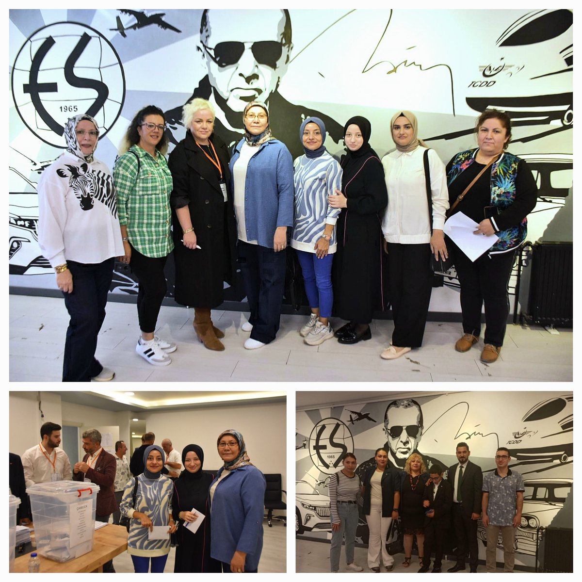 Tepebaşı İlçe Kadın Kolları Başkanımız Fikriye Sarıçam ve Yönetimi olarak, Tepebaşı İlçe Başkanlığı delege seçimine katılım sağladık. 
Hayırlara vesile olmasını diliyoruz.💡
<a href="/fikriyesaricam1/">Fikriye Sarıçam</a> 
<a href="/AKKADINGM/">AK Parti Kadın Kolları</a> 
<a href="/aysekesir/">Ayşe Keşir 🇹🇷🇹🇷🇹🇷</a> 
#akkadintepebasi