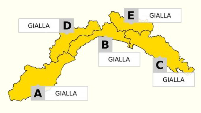 RadioBabboleo's tweet photo. #Allertagialla sulla #Liguria, una forte perturbazione in arrivo a far diramare l'avviso a #Arpal e #Protezionecivile dalle 6 di domani mattina fino alle ore 18. Forti piogge, temporali organizzati e intensi. https://t.co/E0I0nLSYKB