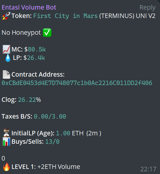 entasiBot's tweet photo. Early alert signal on Entasi for #TERMINUS , which has reached an all time high at 18M mc since its initial signal at 80K MC.
Gain access to Entasi here: https://t.co/Z6DdWIRHcl
CA: 0xCBdE0453d4E7D748077c1b0Ac2216C011DD2f406
#entasibots #memeseason #volumetracker #ai #memecoin #bullrun2024 #crypto #btc #cryptocurrency #stocks #investment #twittermemes #cto