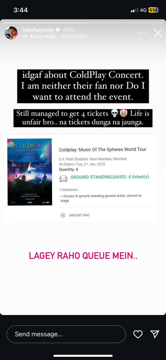 flairymin's tweet photo. I can’t believe this…why why would ppl just…

#Coldplayindia 
#coldplayconcert https://t.co/Gjsj3i7AK8