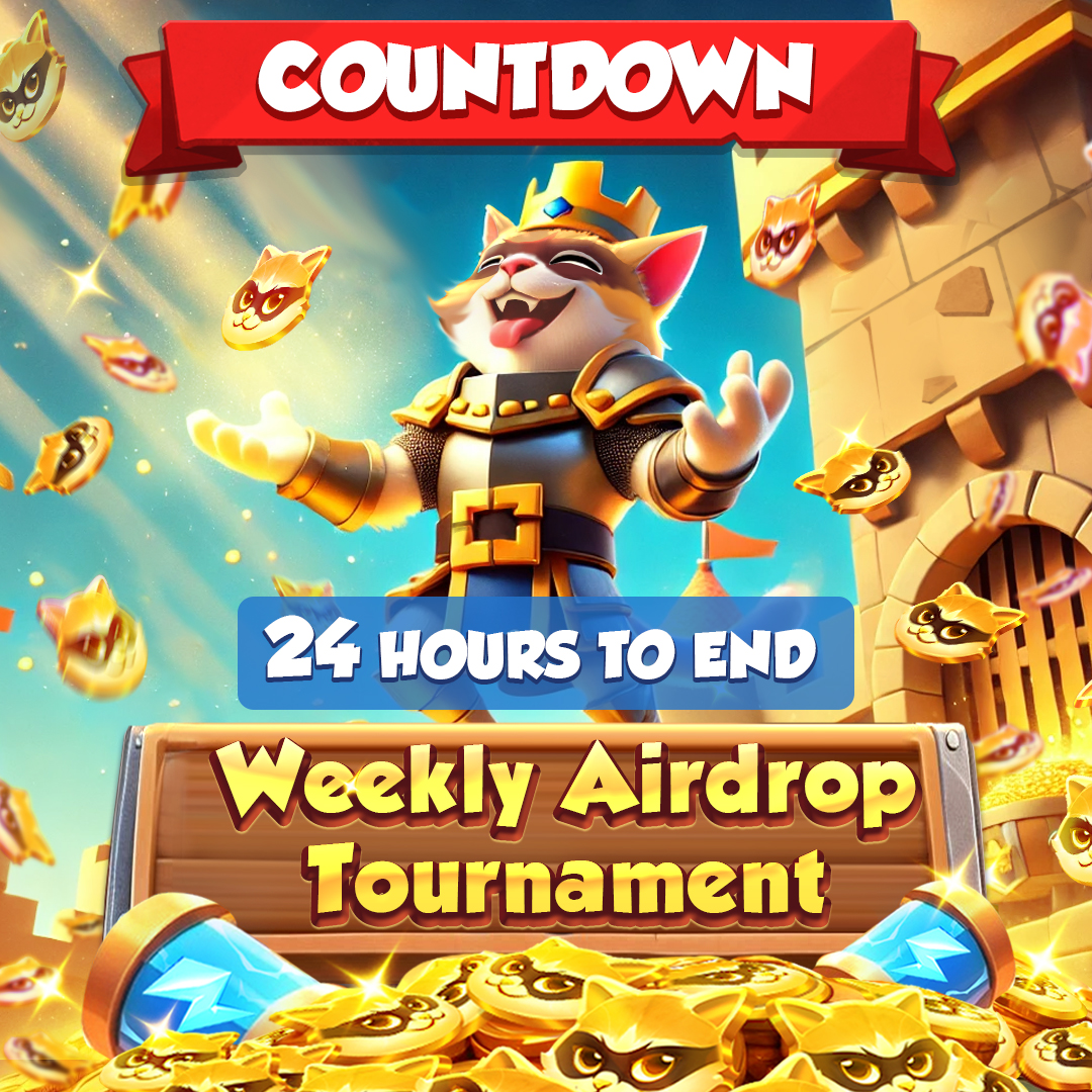 Coincrypto_game's tweet photo. ⏳ Only 24 Hours Left: Weekly Tournament Ends Soon! ⏳

➡️ Play now: https://t.co/eDYlLl6Yer

Hey CoinCrypto Warriors,

💥 The clock is ticking! There are only 24 Hours left until the Weekly Tournament comes to an end.

🗓 This is your final chance to climb the leaderboards, prove your skills, and grab those incredible rewards, including a big stash of $wCATCC! Don't let this opportunity slip away.

💪 Keep spinning, keep winning, and secure your place at the top!

Website: https://t.co/OIXxfOTzAO
Twitter: https://t.co/y5TIHJzTV1
Announcements: https://t.co/8ul8GMKx2B
Community: https://t.co/vri9UU9WOf

#CoinCrypto #WeeklyTournament #Coinmaster #wCATCC