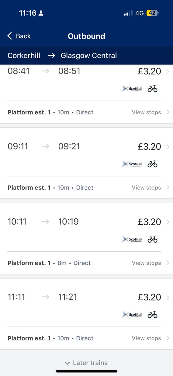 Viennas_Paisley's tweet photo. @ScotRail On your own app https://t.co/KW2cULmPKo