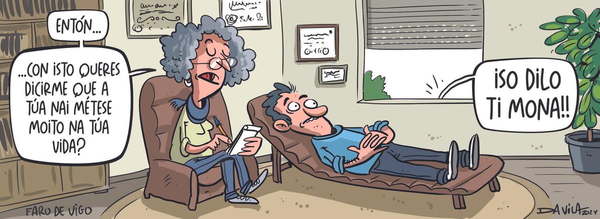 OBichero's tweet image. Psicoanalise #humorgalego #davila #obichero