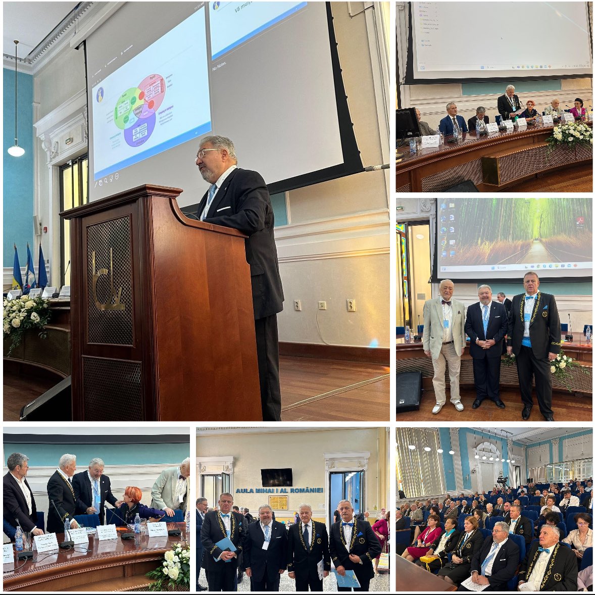 Κύριος ομιλητής, ως επίτιμο μέλος της Ακαδημίας, με θέμα  "The development of society in harmony with nature", στην ετήσια εκδήλωση που οργάνωσε η Ακαδημία Επιστημών της Ρουμανίας σε συνεργασία με το Πανεπιστήμιο της Craiova.