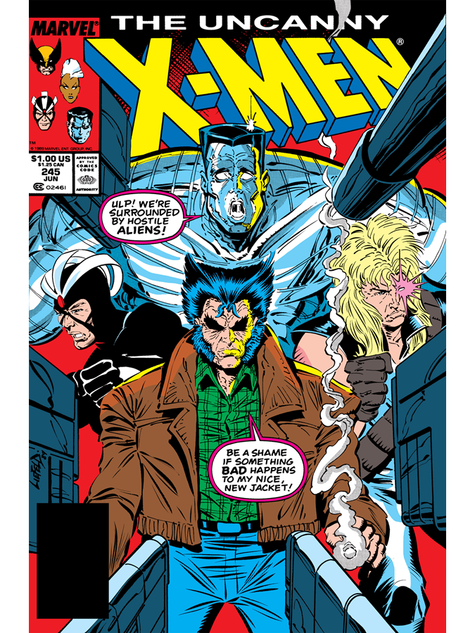 ClassicXMen's tweet photo. Uncanny X-Men #245 cover dated June 1989. https://t.co/DEm7WugU6s