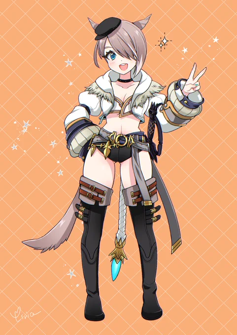 自機立ち絵イラストににさん/よしお(ヨシュア) 