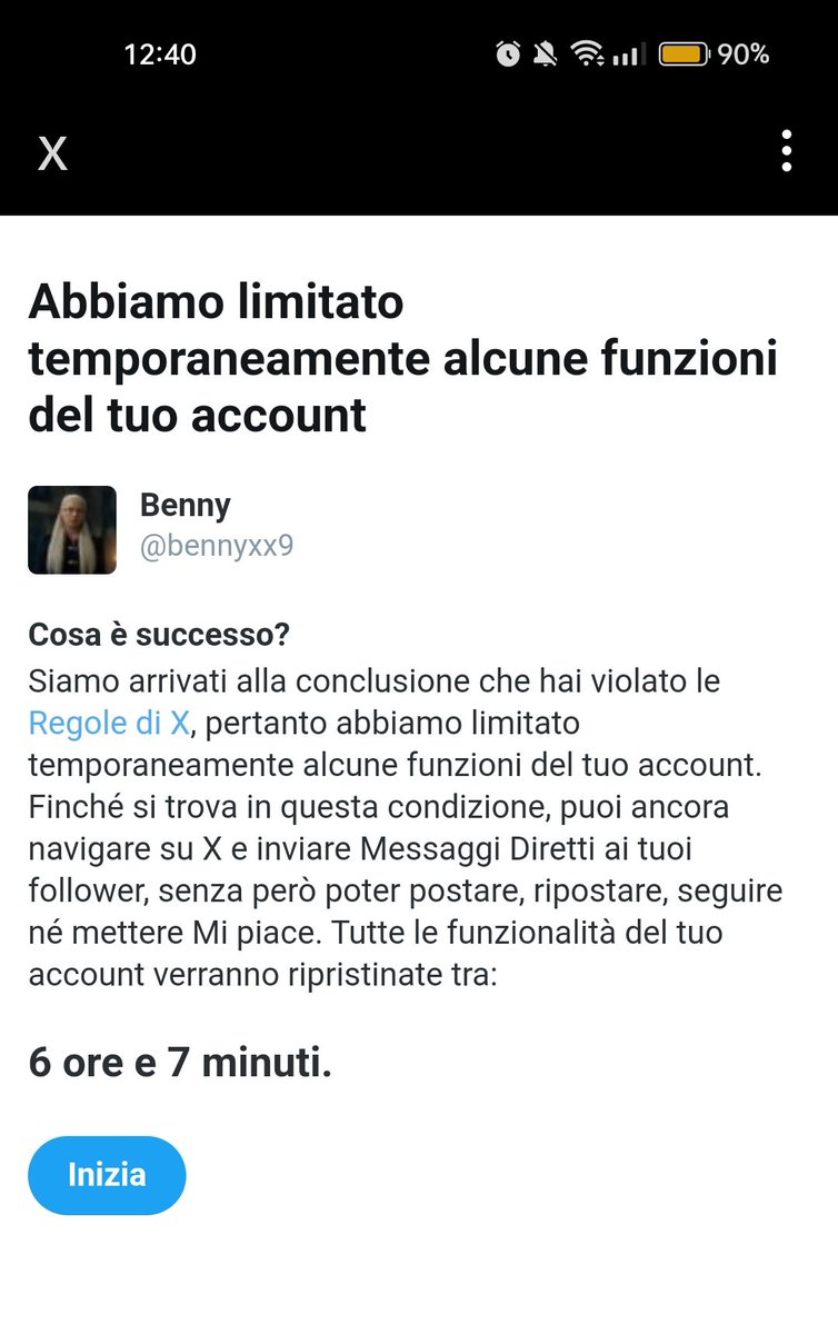 bennyskg's tweet photo. Temporaneamente salvato questa volta non per sp4r4r3 ma fuc1l4r3
Sono stanco di non potermi esprimere https://t.co/WNmv5fxk0A