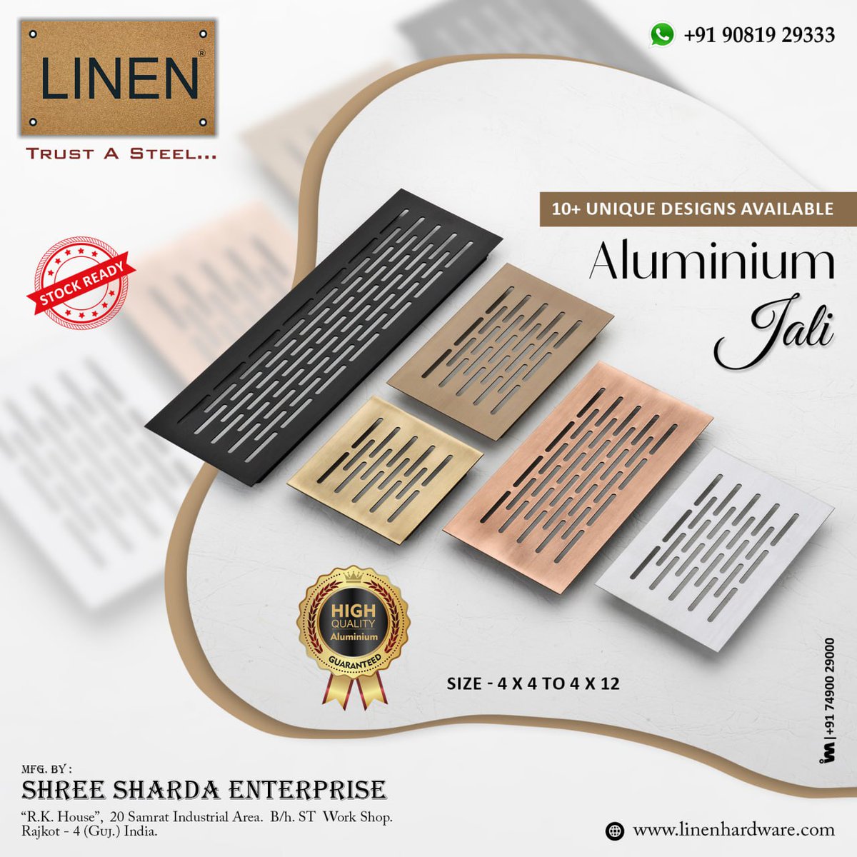 ibais_hardware's tweet photo. SHREE SHARDA ENTERPRISE (RAJKOT)
For enquiry via WhatsApp click:
https://t.co/uGniDBFFxS
Mr. Pareshbhai - 90819 29333
Mr. Ravirajbhai - 95100 99993
#kitchenjali #kitchencabinet #hardwarefitting #hardwareaccessories #hardware
.
@ibais_hardware https://t.co/kN576j4pqW